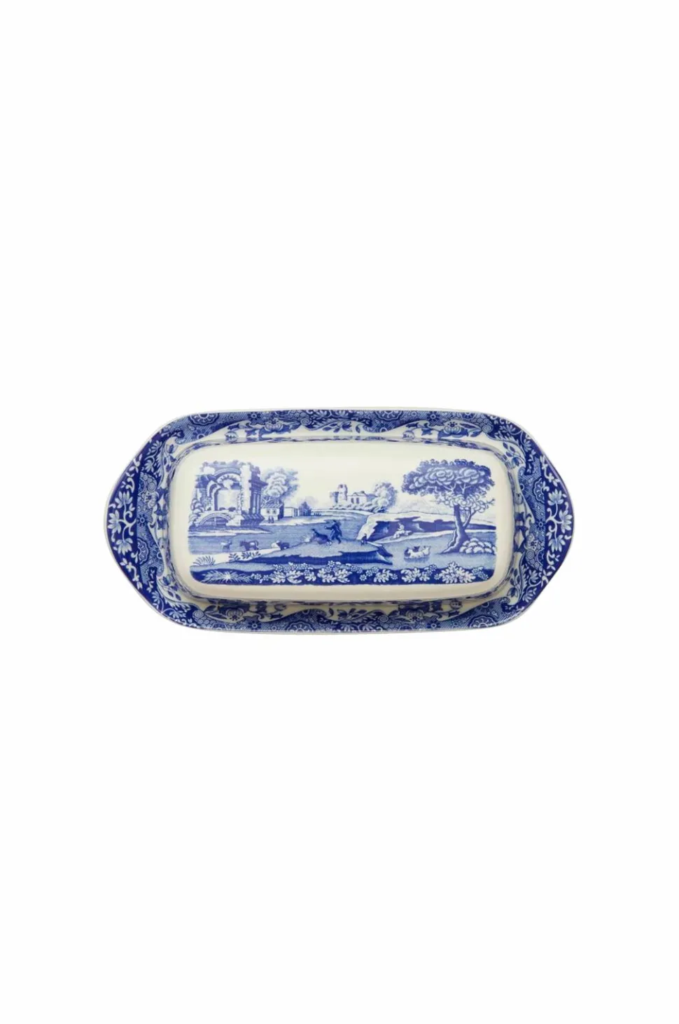 Spode Smørboks Blue Italian