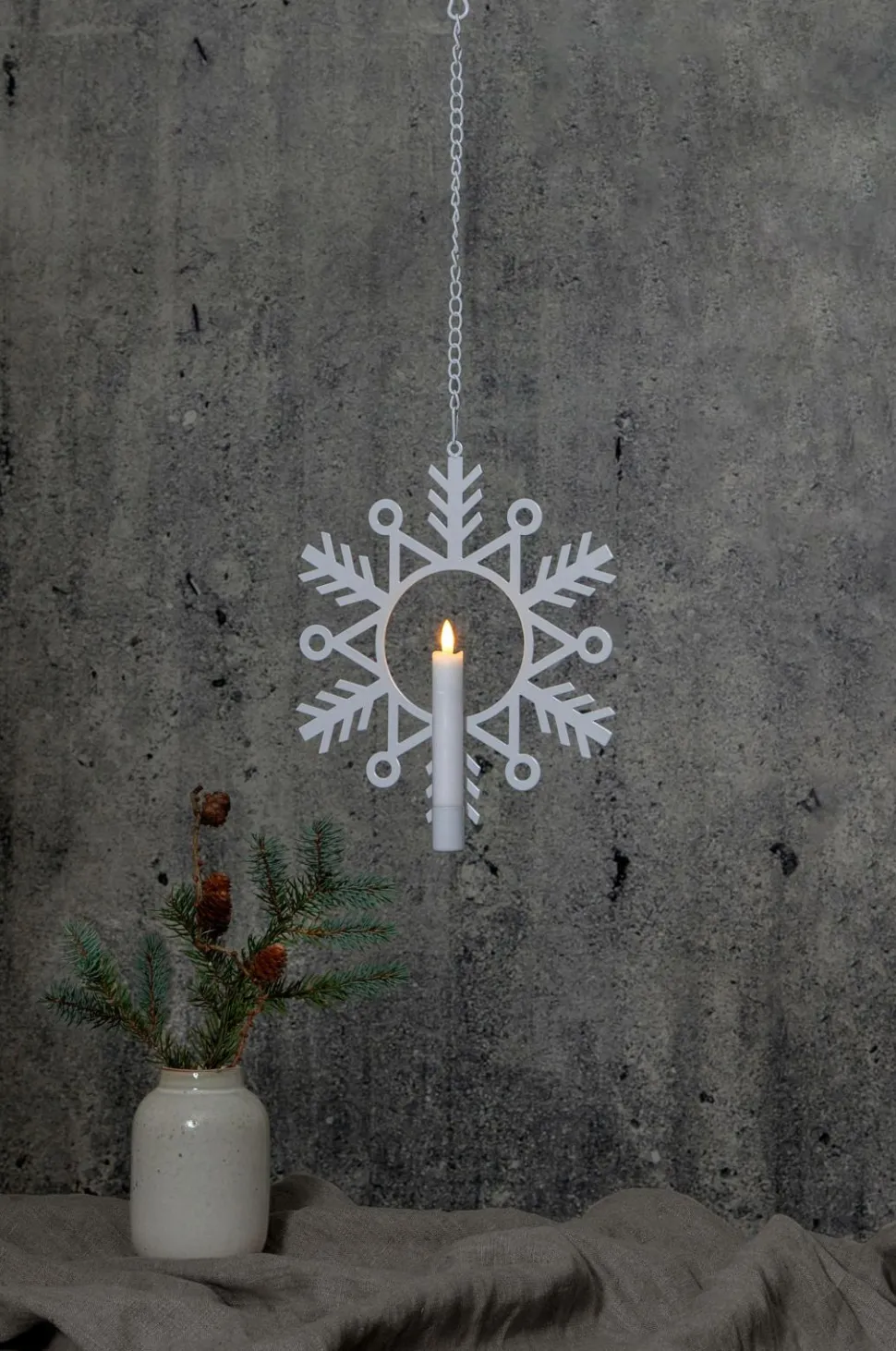 Star Trading Indendørsdekoration Flamme Snow.