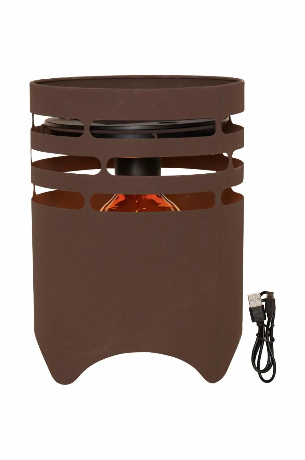 Star Trading Solcelle lanterne marron 25cm