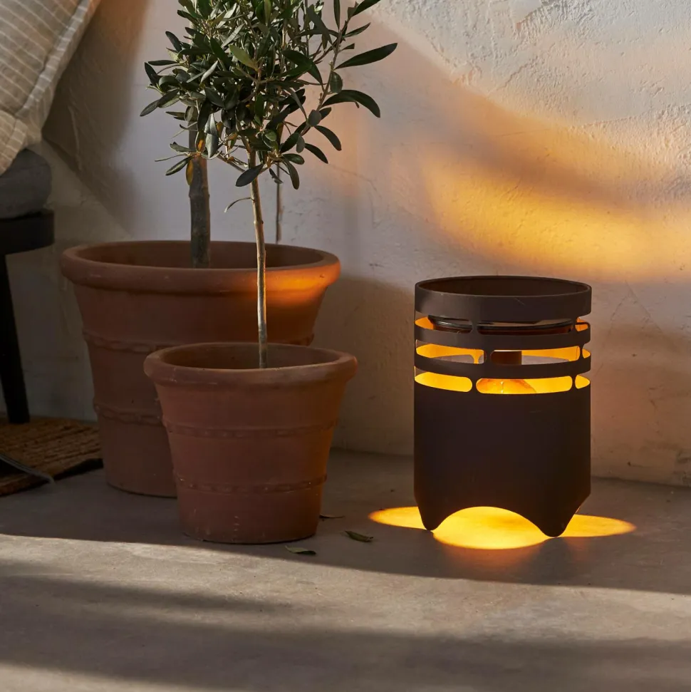Star Trading Solcelle lanterne marron 25cm