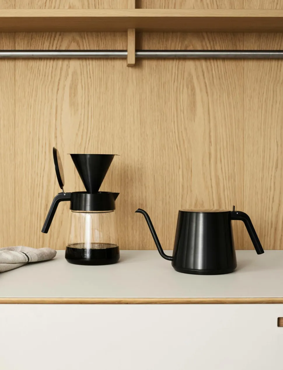 Stelton Serveringskande/kaffekande af glas Nohr