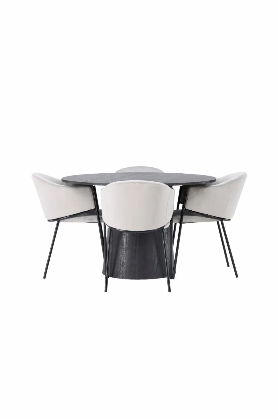 Venture Home Spisegruppe Lanzo med 4 stole Evelina