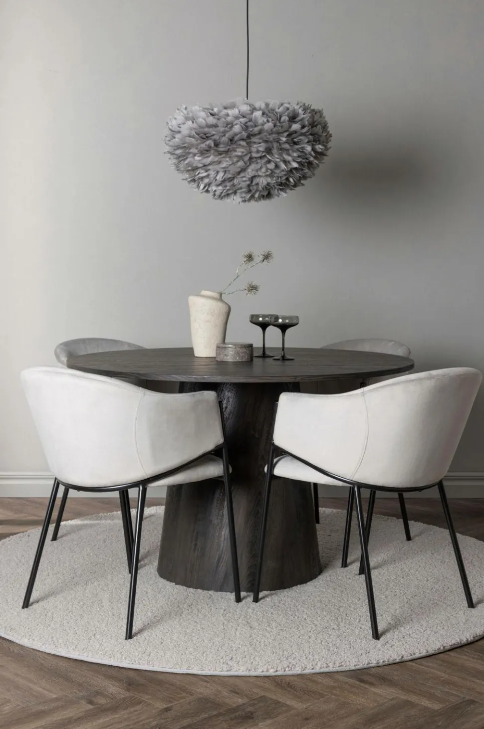 Venture Home Spisegruppe Lanzo med 4 stole Evelina