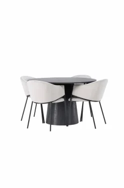 Venture Home Spisegruppe Lanzo med 4 stole Evelina