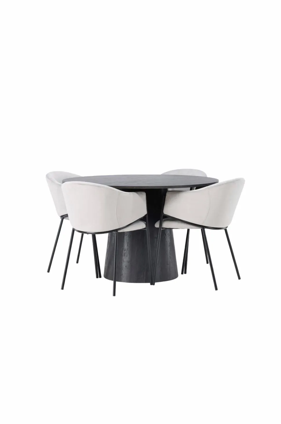 Venture Home Spisegruppe Lanzo med 4 stole Evelina