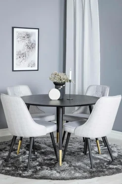 Venture Home Spisegruppe Dipp med 4 stk. stole Velvet Deluxe