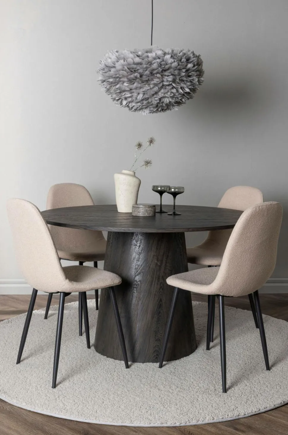 Venture Home Spisegruppe Lanzo med 4 stole Polar