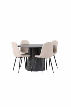 Venture Home Spisegruppe Lanzo med 4 stole Polar