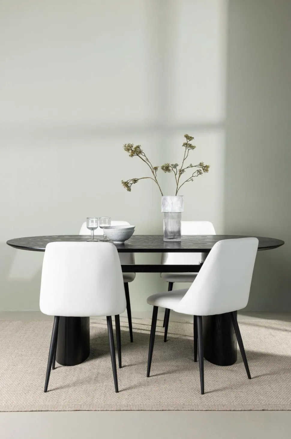 Venture Home Spisegruppe Isolde med 4 stk. stole Night