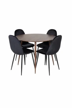 Venture Home Spisegruppe Plaza med 4 stole Polar