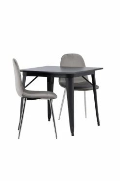 Venture Home Spisegruppe Tempe med 2 stole Eva