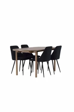 Venture Home Spisegruppe Andy med 4 stole Night