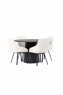 Venture Home Spisegruppe Lanzo med 4 stole Rosie