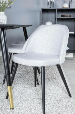 Venture Home Spisegruppe Dipp med 6 spisebordsstole Velvet
