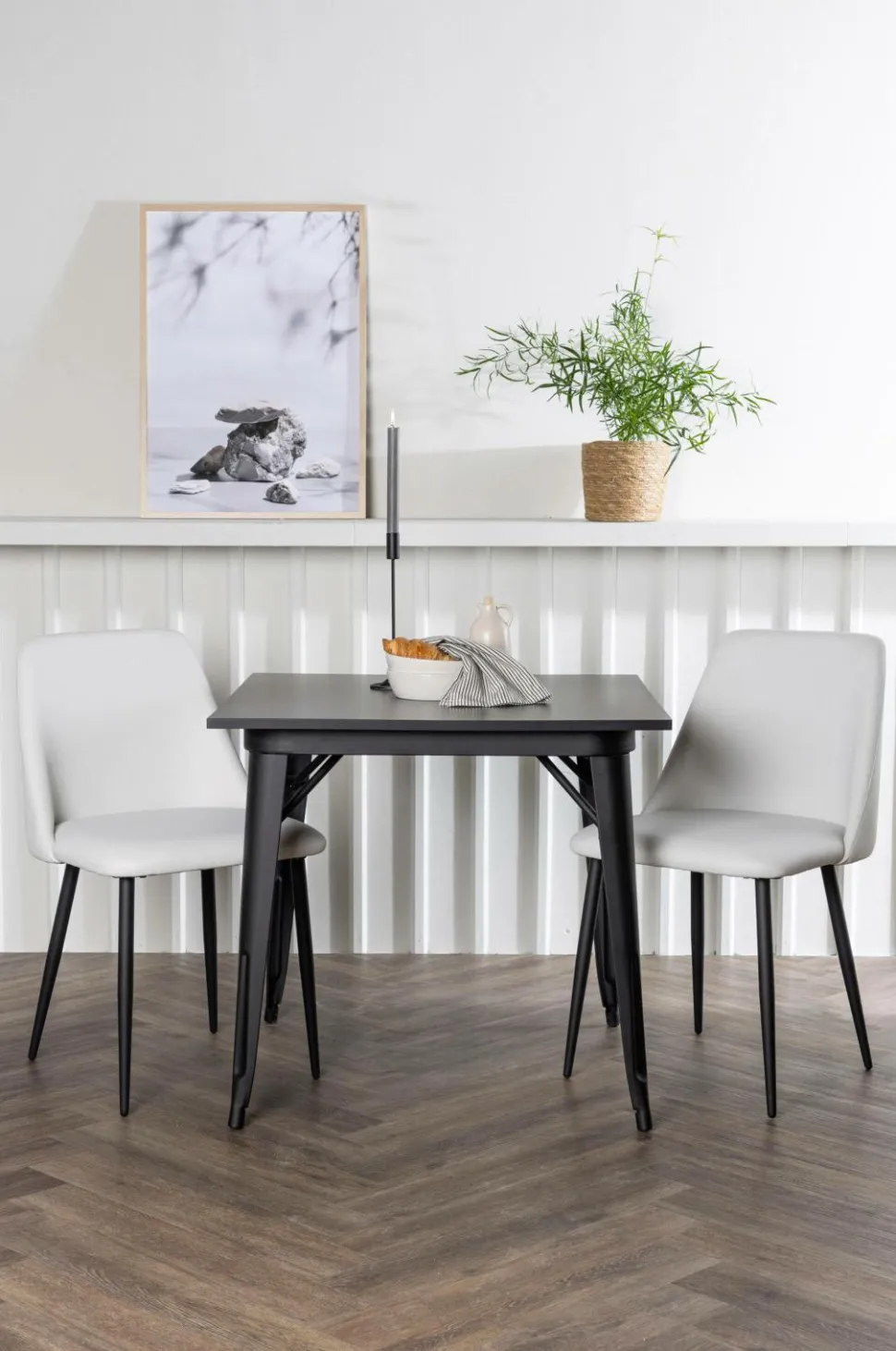 Venture Home Spisegruppe Tempe med 2 stole Night