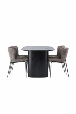 Venture Home Spisegruppe Isolde med 4 stk. stole Modesto