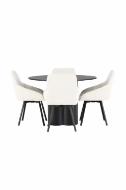 Venture Home Spisegruppe Olivia med 4 stole Rosie