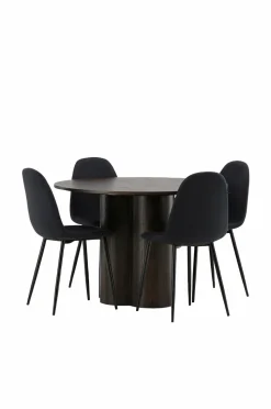 Venture Home Spisegruppe Olivia med 4 stole Polar