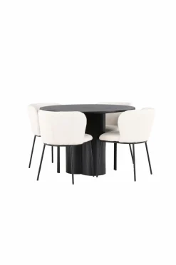Venture Home Spisegruppe Olivia med 4 stole Edina