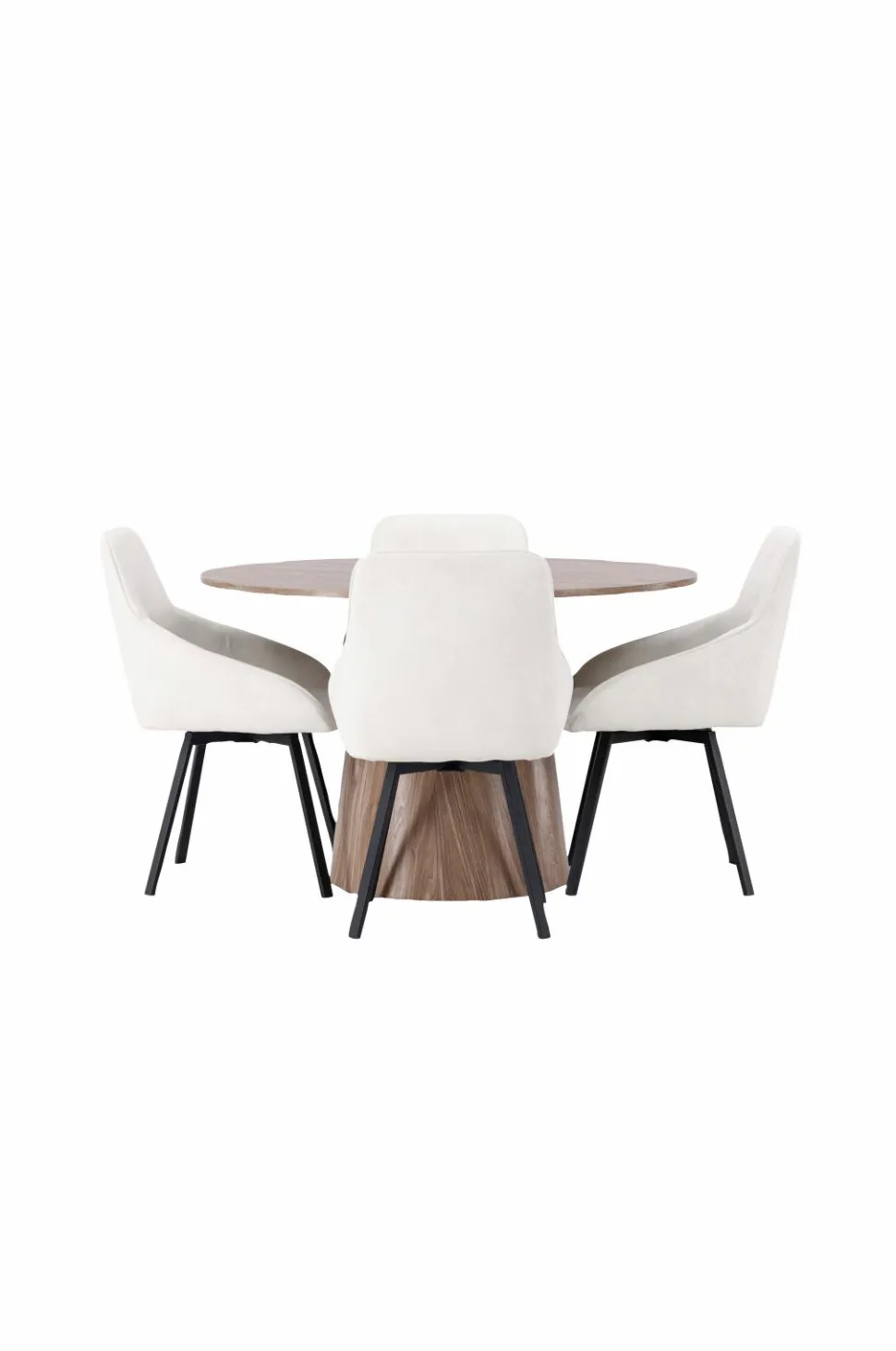 Venture Home Spisegruppe Lanzo med 4 stole Rosie