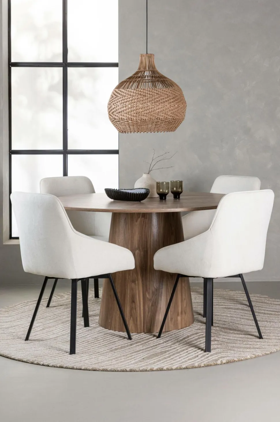 Venture Home Spisegruppe Lanzo med 4 stole Rosie