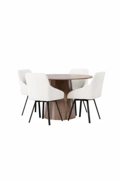 Venture Home Spisegruppe Lanzo med 4 stole Rosie