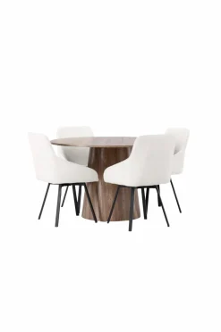Venture Home Spisegruppe Lanzo med 4 stole Rosie