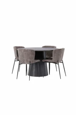 Venture Home Spisegruppe Lanzo med 4 stole Modesto