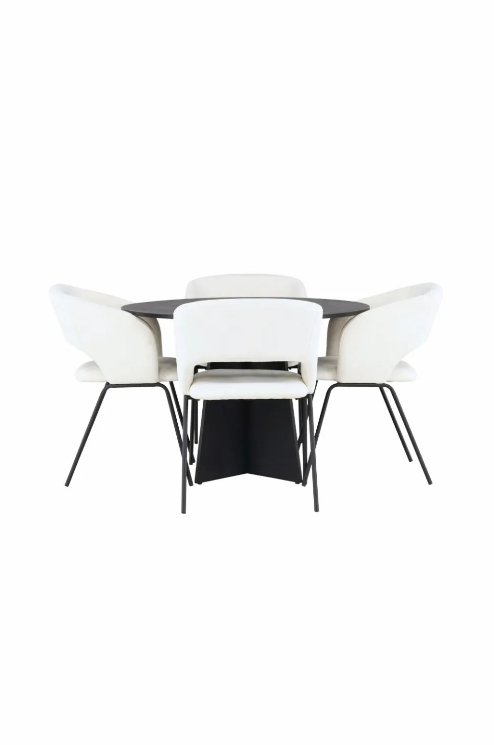 Venture Home Spisegruppe Bootcut med 4 stk. stole Day