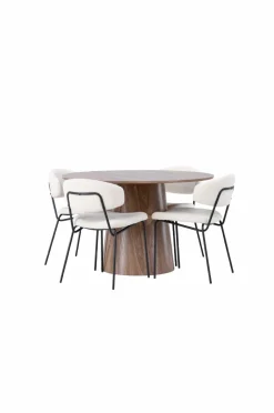 Venture Home Spisegruppe Lanzo med 4 stole Chico