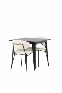 Venture Home Spisegruppe Tempe med 2 spisebordsstole Chico