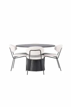 Venture Home Spisegruppe Lanzo med 4 stole Chico