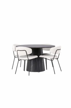 Venture Home Spisegruppe Lanzo med 4 stole Chico
