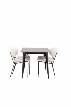 Venture Home Spisegruppe Tempe med 4 spisebordsstole Chico