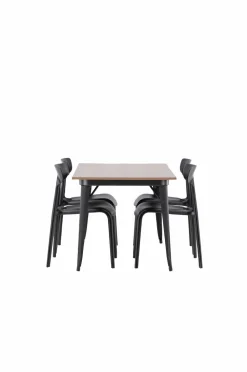 Venture Home Spisegruppe Tempe med 4 stole Ursholmen