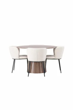 Venture Home Spisegruppe Lanzo med 4 stole Edina