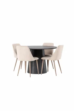 Venture Home Spisegruppe Lanzo med 4 stole Night