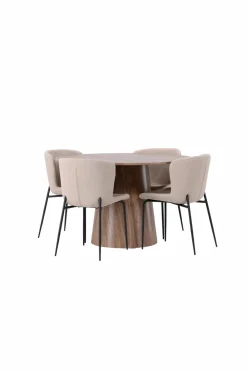 Venture Home Spisegruppe Lanzo med 4 stole Modesto