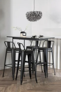 Venture Home Spisegruppe Rax med 4 stole Tempe