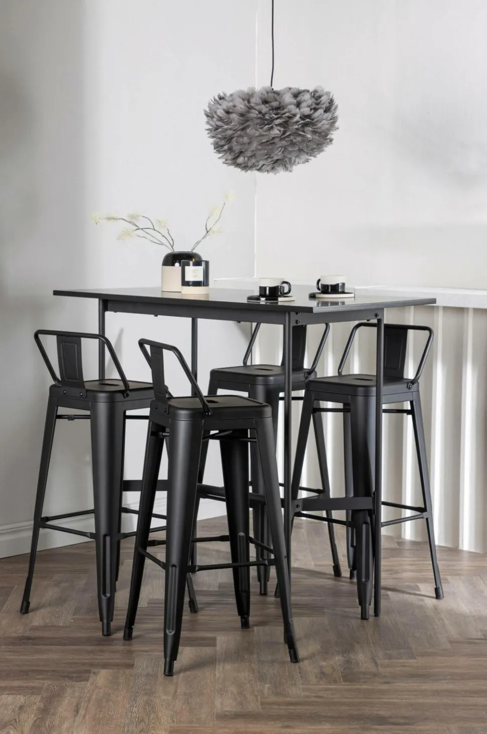 Venture Home Spisegruppe Rax med 4 stole Tempe