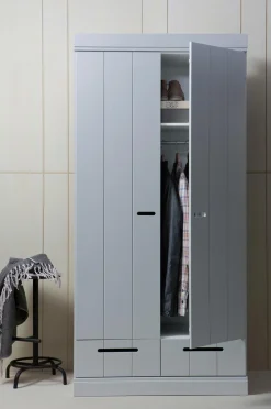 WOOOD Garderobe Connect m struktur, H195xB94xD53